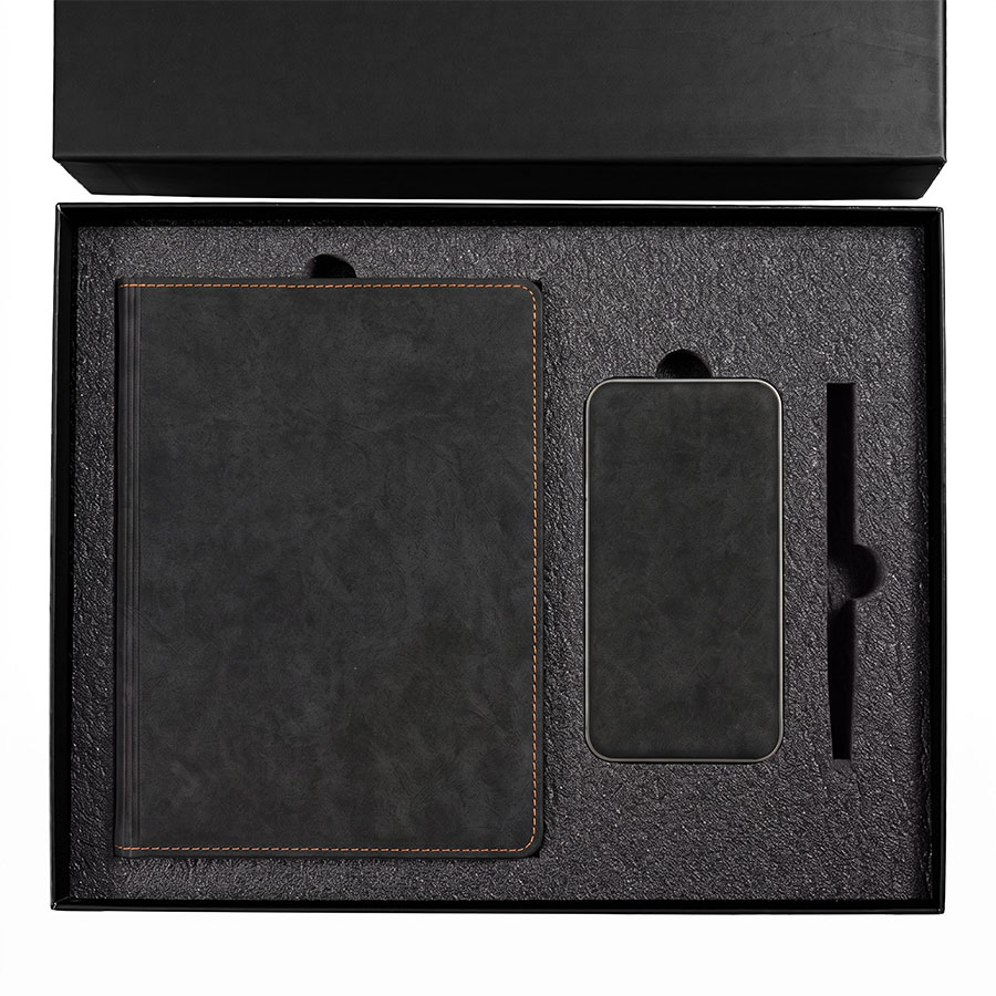 Набор подарочный EMBER: ежедневник и power bank в коробке с ложементом