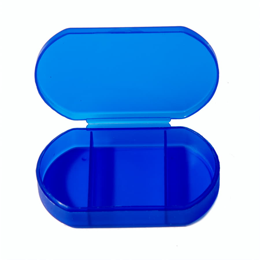 Витаминница TRIZONE, 3 отсека; 6 x 1.3 x 3.9 см; пластик, синяя