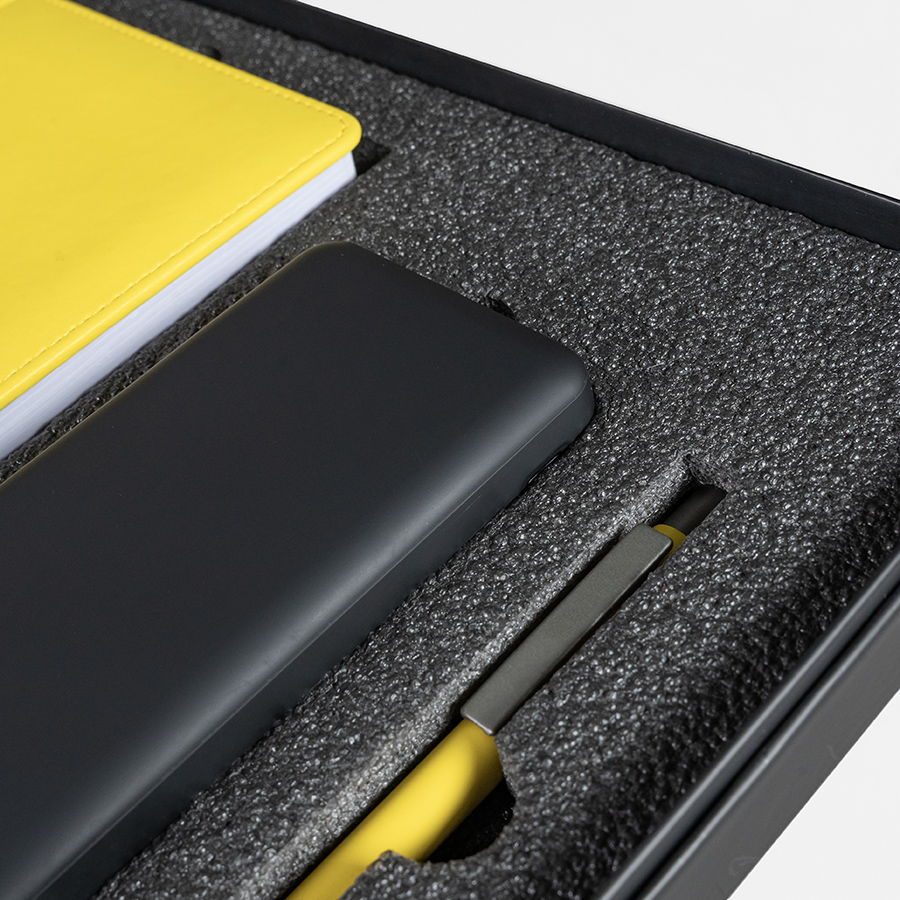 Набор подарочный ZAP 20: ежедневник, ручка и power bank в коробке с ложементом