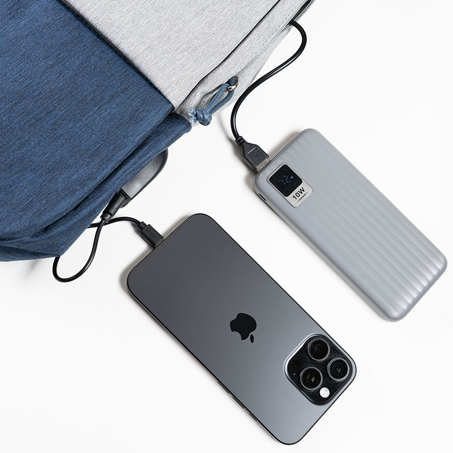 Набор подарочный POWER BEAM: рюкзак c USB портом и power bank