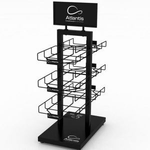 Стойка настольная_ATLANTIS BLACK RETAIL DOUBLE SIDE DISPLAY