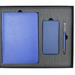 Набор подарочный BLISS: ежедневник, ручка и power bank в коробке  с ложементом
