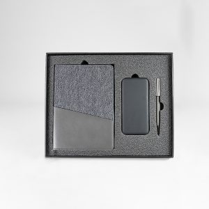 Набор подарочный  DENIM: ежедневник, ручка и power bank в коробке  с ложементом