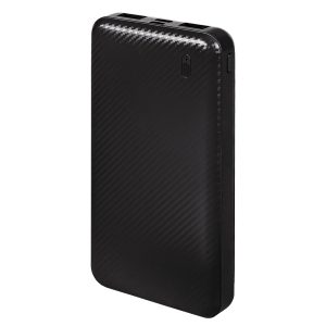 Универсальный аккумулятор Rib 10 (10000 мАч), черный, 13,5х6.8х1,5 см